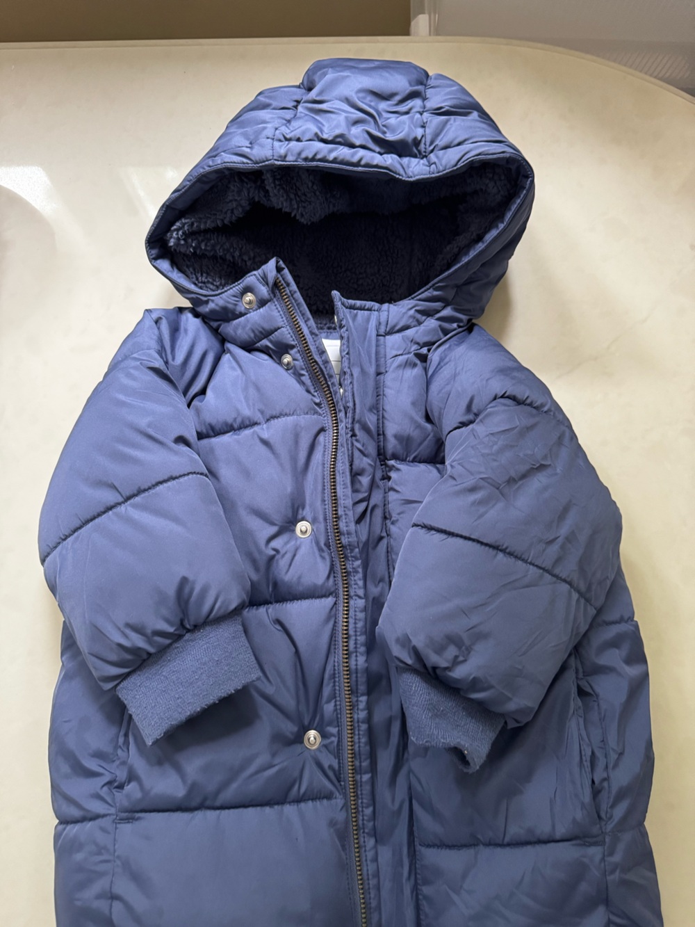 Baby GAP Boys Navy Puffer Coat with Hood (2T)